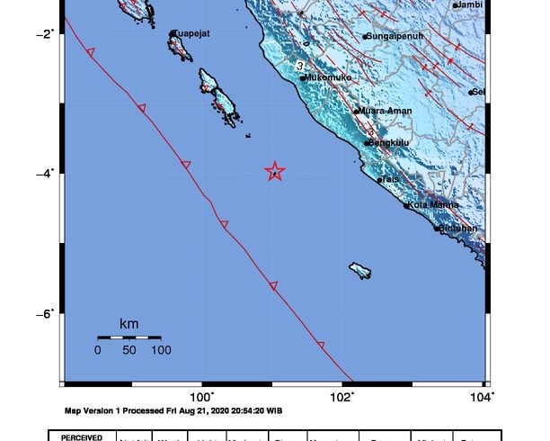 Bengkulu Gempa, Warga Berlarian