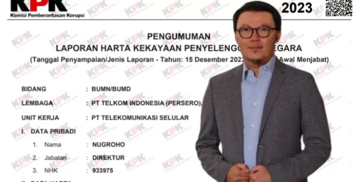 Laporan Kekayaan Nugroho Dirut Telkomsel Tembus Rp84 Miliar, Berikut Rinciannya!