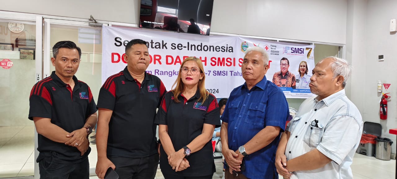 Berterima Kasih ke SMSI Sumut Telah Donorkan Darah, PMI Medan: Selamat HUT ke-7 SMSI