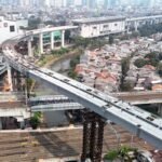 Pembangunan LRT Jakarta Fase 1B Velodrome–Manggarai Resmi Tersambung Penuh